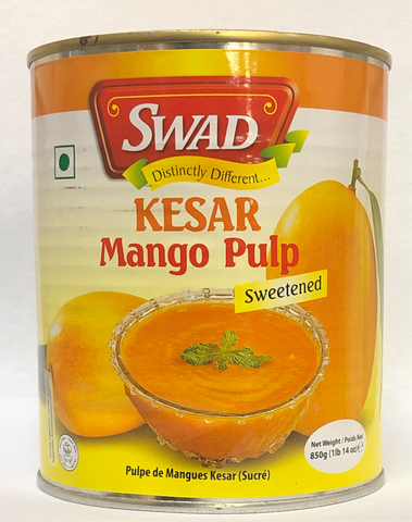 Swad Kesar Mango Pulp Sweetened 850 gms