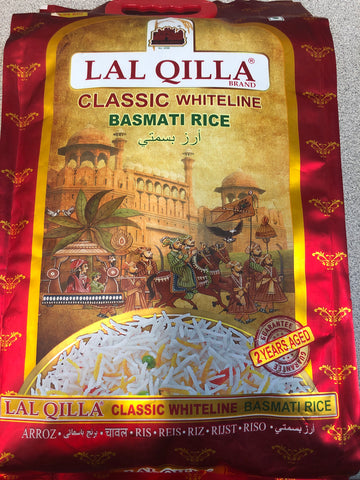 Lal Qilla Classic Whiteline Basmati Rice 10 lbs
