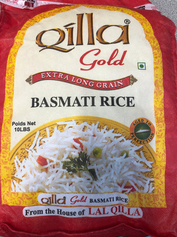 Qilla Gold Basmati Rice 10 lbs