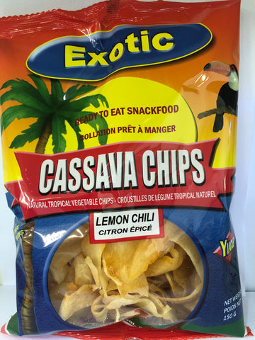 Exotic Cassava Chips Lemon Chilli 150 gms